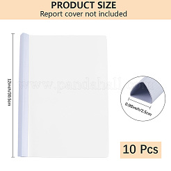 プラスチックフォルダーインサート  フォルダーロッド  三角形  ホワイト  305x24x20mm&nbsp;AJEW-WH20007-69B-02