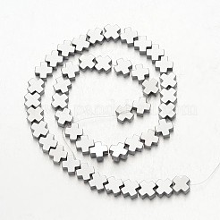 Electroplate Non-magnetic Synthetic Hematite Bead Strands&nbsp;G-F300-51-01