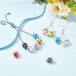 14Pcs 7 Colors Handmade Porcelain Beads&nbsp;LAMP-PH0001-04