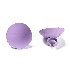 Spray Painted Eco-Friendly Iron Slide Charms Cabochon Settings&nbsp;IFIN-T009-13-M