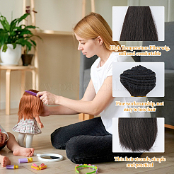10Pcs Plastic Long Straight Hairstyle Doll Wig Hair&nbsp;DIY-DC0003-96B