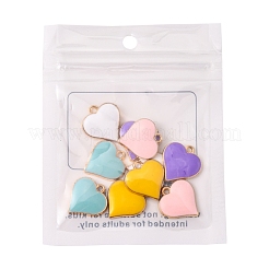 10Pcs 5 Colors Alloy Enamel Pendants&nbsp;ENAM-YW0002-07