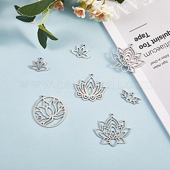 12Pcs 6 Style 304 & 201 Stainless Steel Pendants&nbsp;STAS-SZ0002-53