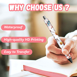 12Pcs Plastic Rub on Transfer Stickers&nbsp;DIY-WH0611-017