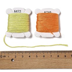48 Cards 48 Colors 6-Ply Polyester Embroidery Floss&nbsp;OCOR-K006-C03