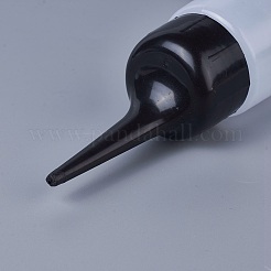 グラデーションプラスチック絞りボトル  透明  20.8cm  ボトル：14.2x5.4センチメートル  容量：150ml（5.07液量オンス）&nbsp;LS-AJEW-WH0096-35