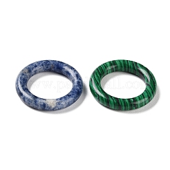 Natural & Synthetic Mixed Gemstone Lingking Rings&nbsp;G-K357-02