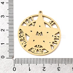 304 Stainless Steel Pendants&nbsp;STAS-A146-03G