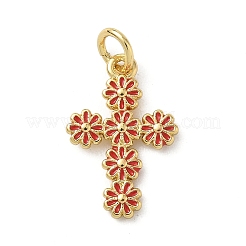 Brass Enamel Pendants&nbsp;KK-A273-02G
