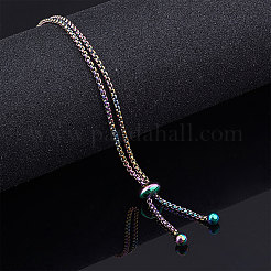 Stainless Steel Slider Bracelet/Bolo Bracelet Making&nbsp;MAK-CJ0002-02