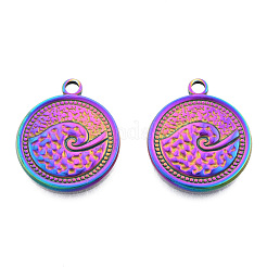 Ion Plating(IP) 201 Stainless Steel Pendants&nbsp;STAS-N098-248M