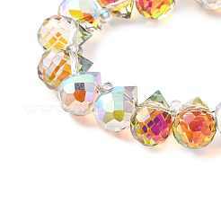 Electroplate Glass Beads Strands&nbsp;EGLA-D030-17Y