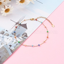 Stainless Steel Satellite Chain Anklets&nbsp;AJEW-AN00422