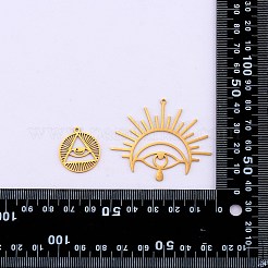 20Pcs 10 Style 201 Stainless Steel Laser Cut Charms&nbsp;STAS-SZ0002-67G