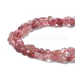 Natural Strawberry Quartz Beads Strands&nbsp;G-P497-01A-07