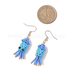 Handmade Glass Seed Beads Dangle Earrings&nbsp;EJEW-MZ00562