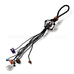 12Pcs Tree of Life Braided Nylon Cord Macrame Pouch Pendant Decorations&nbsp;AJEW-SW00009-03