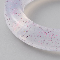 Ring Glitter Silicone Beads&nbsp;LS-SIL-WH0016-07A-01