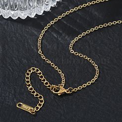 2mm 304ステンレススチールアズキチェーンネックレス（女性用）  イオンプレーティング（ip）  ゴールドカラー  15.94インチ（40.5cm）&nbsp;SA-CBACA62-05G