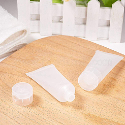 20ml Matte PE Plastic Refillable Flip Top Cap Bottles&nbsp;LS-MRMJ-WH0024-01A