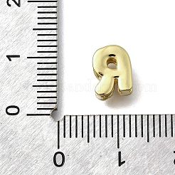 Brass Micro Pave Cubic Zirconia Letter Multi-Strand Links&nbsp;KK-D295-32G-18
