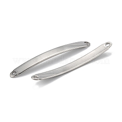 304ステンレススチールリンクコネクター  長方形を曲げる  ステンレス鋼色  35x5x1mm  穴：1.9mm&nbsp;STAS-B020-12P-01