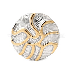 Ion Plating(IP) 304 Stainless Steel Finger Rings for Women&nbsp;RJEW-A093-01PG