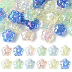 50Pcs UV Plating Rainbow Iridescent Acrylic Beads&nbsp;PACR-CJ0001-27