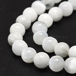 Natural Selenite Beads Strands&nbsp;G-O201A-02A