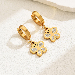Fashionable Classic Butterfly 201 Stainless Steel Hoop Earrings&nbsp;MR2941
