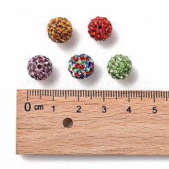 Pave Disco Ball Beads&nbsp;X1-RB-A130-10mm-M