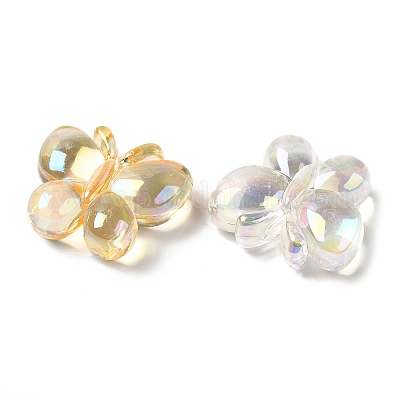 UV Plating Transparent Acrylic Beads&nbsp;OACR-H123-22-1