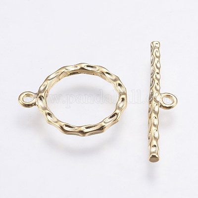 Brass Toggle Clasps&nbsp;KK-G333-16G-NF-1