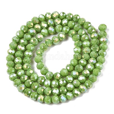 Electroplate Glass Beads Strands&nbsp;EGLA-A044-P4mm-B30-1
