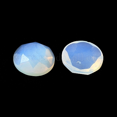 オパールカボション  多面カット  フラットラウンド  20x5~6mm&nbsp;G-Z075-04B-1