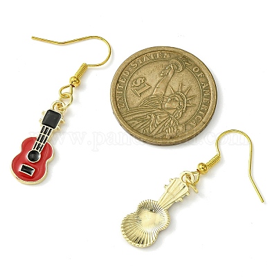 Golden Alloy Enamel Dangle Earrings&nbsp;EJEW-JE05653-04-1