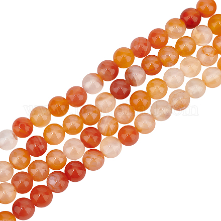2 Strands Natural Red Agate Beads Strands G-OC0004-25-1