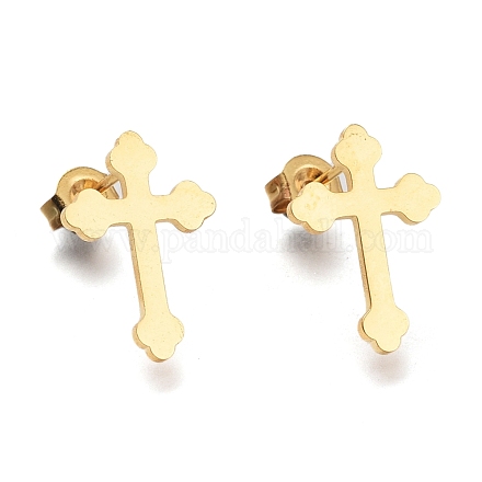 304 Stainless Steel Stud Earrings&nbsp;EJEW-H100-05G-1