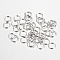 Iron Open Jump Rings, Round, Nickel Free, Platinum, 5x0.7mm, 21 Gauge, Inner Diameter: 3.6mm, about 20000pcs/1000g