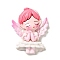 Opaque Resin Decoden Cabochons, Angel, WhiteSmoke, 57x44x11mm