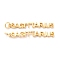 Brass Pendants, with Jump Rings, Cadmium Free & Lead Free, Long-Lasting Plated, Constellation/Zodiac Sign, Golden, Sagittarius, Sagittarius: 4x34x1.5mm, Hole: 3mm