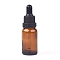 Empty Glass Dropper Bottles, for Essential Oils Aromatherapy Lab Chemicals, Saddle Brown, 8.8cm, Capacity: 15ml