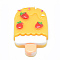 Resin Cabochons, Ice Lolly, Yellow, 31x20x8mm