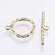 Brass Toggle Clasps&nbsp;KK-G333-16G-NF-1