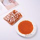 ガラスシードビーズ  トランスペアレント  ラウンド  オレンジ  6/0  4mm  穴：1.5mm  約4500ビーズ/ポンド&nbsp;SEED-A004-4mm-9-5