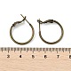 真鍮製フープピアス  リング  アンティークブロンズ  20x1.5mm  ピン：0.6mm&nbsp;KK-I665-26A-AB-4