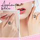 4Pcs 2 Colors Brass Adjustable Ring Findings&nbsp;KK-BBC0023-71-7