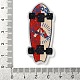 Printed Transparent Acrylic Pendants&nbsp;OACR-S045-01B-3