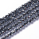 テラヘルツストーンビーズ連売り  多面カット  ラウンド  3~3.5x2.5~3mm  穴：0.3mm  約114~141個/連  15.1~16.4インチ（38.4~41.8cm）&nbsp;G-F596-37-3mm-1