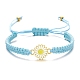 Alloy Cord Bracelets&nbsp;PW-WG6F005-01-1